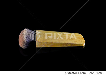Makeup brush on black background. Makeup brush on black background. 26459286