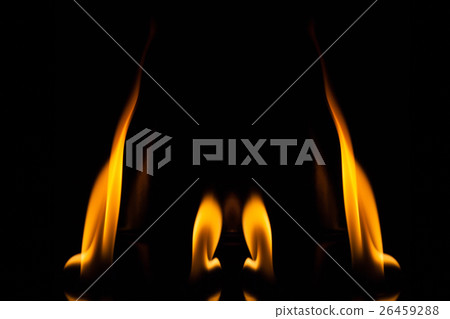Fire flame on black background, Fire, Flame Fire flame on black background, Fire, Flame 26459288