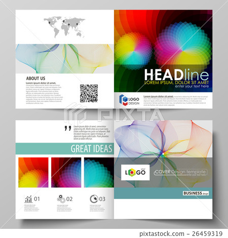 Business templates for square bi fold brochure 26459319