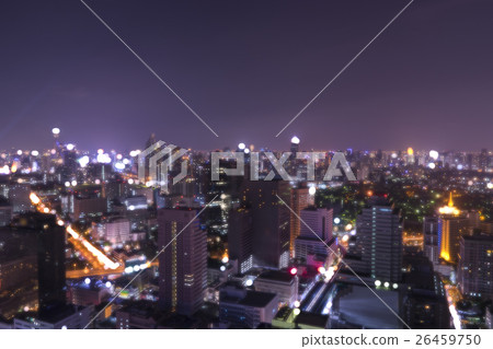 abstract cityscape night view with myst filter 26459750