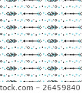 Seamless pattern with stylized linear arrows and 26459840