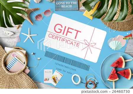 Gift Certificate Coupon Shopping Concept 26460730