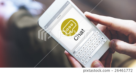 Messenger Chatting Social Networking Concept Messenger Chatting Social Networking Concept 26461772