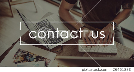 Contact Us Assistance Business Correspondence Concept 26461888