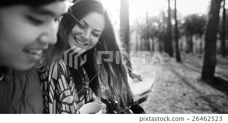 People Friendship Hangout Traveling Destination Camping Concept 26462523