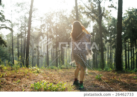 Girl Travel Adventure Solitude Relaxation Vacation Concept 26462733