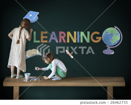 School Academic Learning Kids Graphic Concept 26462735