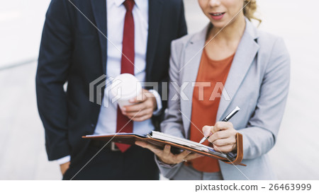 Business People Discussion Happiness Coffee Togetherness Concept 26463999