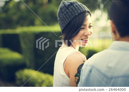 LGBT Lesbian Couple Moments Happiness Concept 26464000