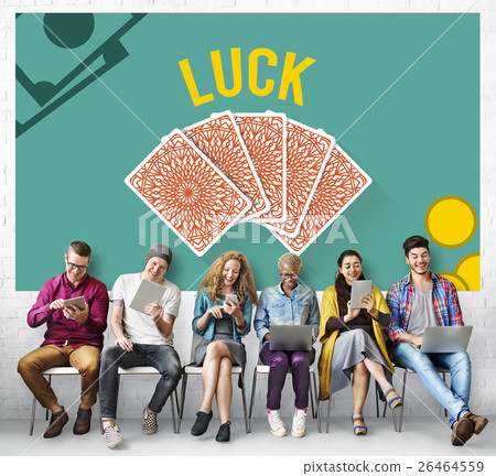 Gambling Luck Jackpot Risk Wager Concept Gambling Luck Jackpot Risk Wager Concept 26464559