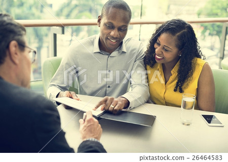 Business Discussion Talking Deal Concept 26464583