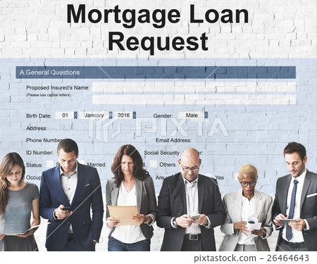 Mortgage Loan Pawn Pledge Refinance Insure Concept Mortgage Loan Pawn Pledge Refinance Insure Concept 26464643