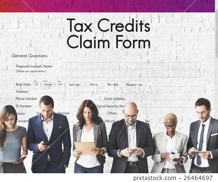 Tax Credits Claim Form Concept 26464697