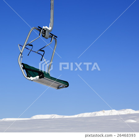 Chair-lift in ski resort at sun day 26468393