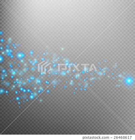 Blue glittering star dust trail. EPS 10 - Stock Illustration [26468617 ...