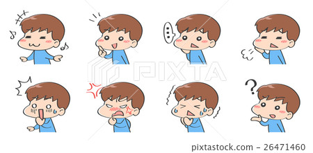 男性角色的面部表情 男性角色的面部表情 26471460