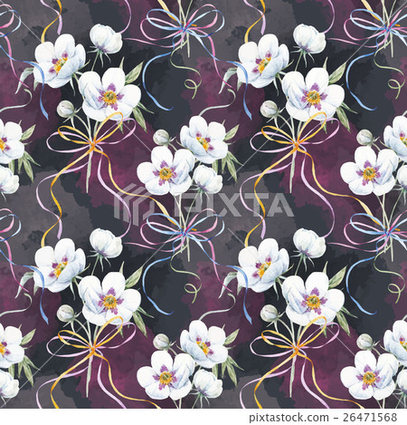 Watercolor floral pattern 26471568