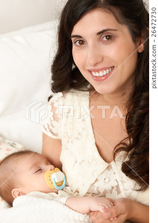 mother with baby portrait, happy maternity concept mother with baby portrait, happy maternity concept 26472730