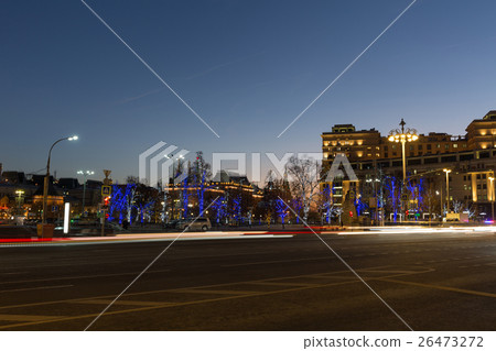Moscow decorated for New Year. 26473272