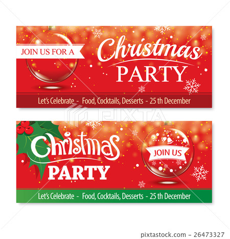 Invitation merry christmas card design template. 26473327
