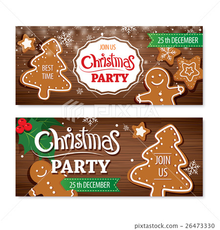 Invitation merry christmas card design template. 26473330