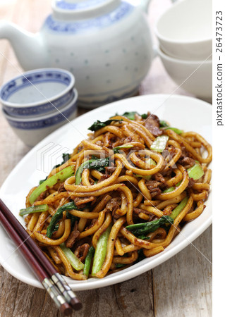 Stock Photo: fried soba, chinese food, cantonese food