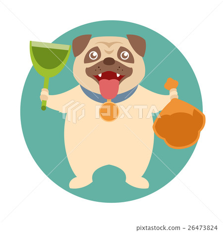 Dog and its toilet equipment Dog and its toilet equipment 26473824