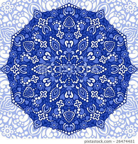 Abstract Flower Mandala. Decorative ethnic element Abstract Flower Mandala. Decorative ethnic element 26474481