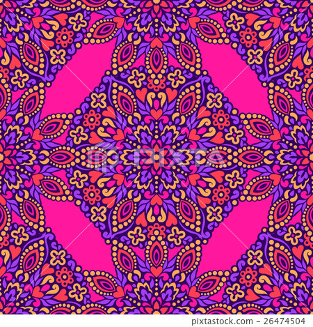 Seamless background with abstract ethnic pattern. 26474504
