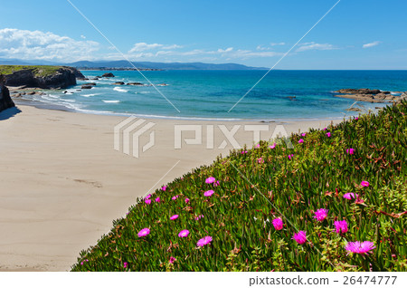 Atlantic sandy Illas beach (Spain). Atlantic sandy Illas beach (Spain). 26474777