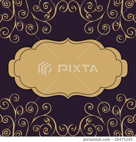Decoration vintage pattern text background. 26475285
