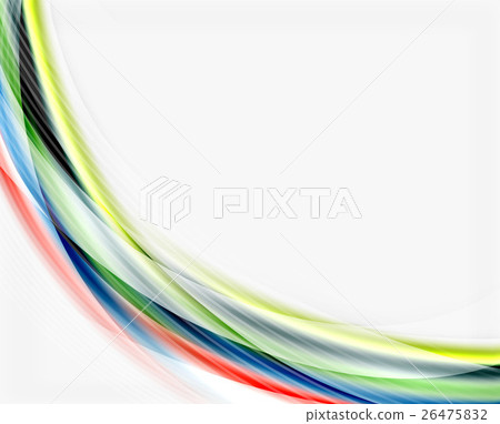 Translucent wave on white background 26475832