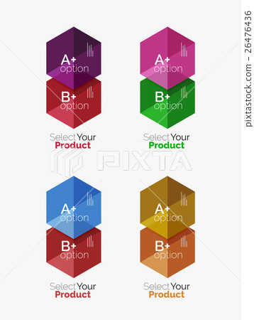 Geometric paper business infographics layouts 26476436
