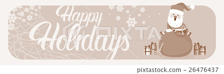 Santa Claus With Present Sack Merry Christmas Santa Claus With Present Sack Merry Christmas 26476437
