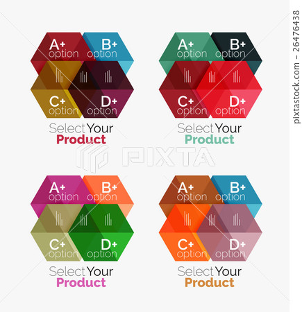 Geometric paper business infographics layouts Geometric paper business infographics layouts 26476438