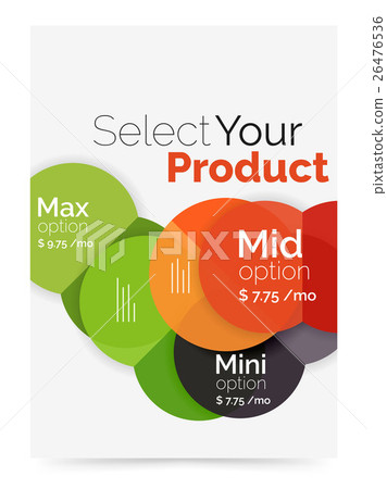 Circle business brochure template with options 26476536