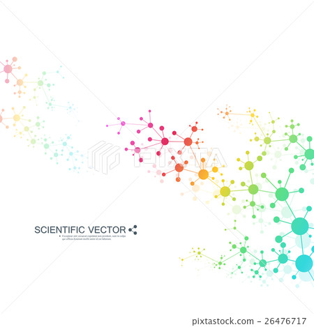 Structure molecule of DNA and neurons. Structural Structure molecule of DNA and neurons. Structural 26476717