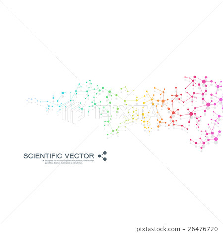 Structure molecule of DNA and neurons. Structural 26476720