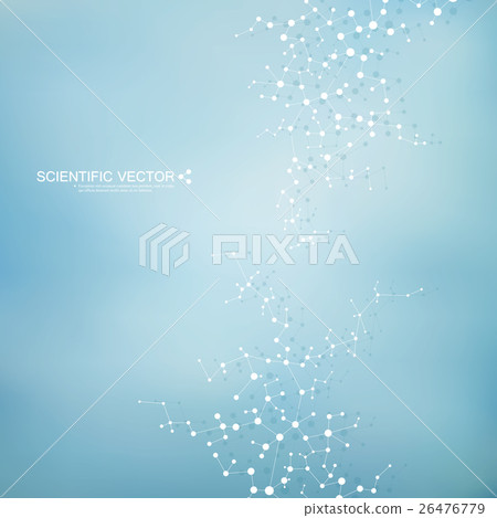 Structure molecule of DNA and neurons. Structural Structure molecule of DNA and neurons. Structural 26476779