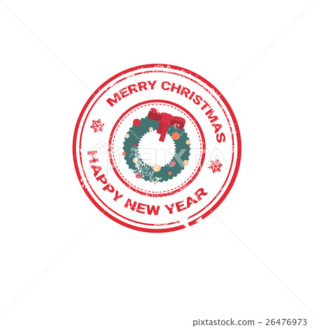 Happy New Year Merry Christmas Greeting Card Happy New Year Merry Christmas Greeting Card 26476973