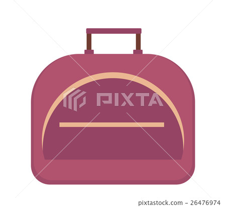 Sports bag icon flat style. Gym  isolated on white 26476974
