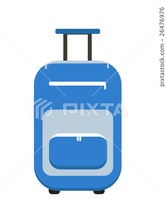 Travel Suitcase icon flat style. on wheels Travel Suitcase icon flat style. on wheels 26476976