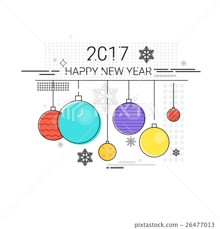 Toys Hanging Simple Line Sketch Merry Christmas Toys Hanging Simple Line Sketch Merry Christmas 26477013