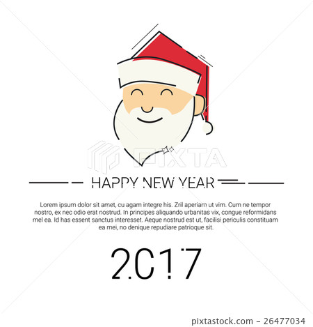 Merry Christmas Happy New Year Simple Line Sketch Merry Christmas Happy New Year Simple Line Sketch 26477034