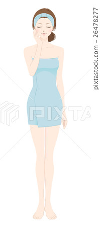 閉上眼睛靠近你的臉頰女性全身戴著髮帶 26478277