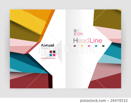 Vector annual report geometric template Vector annual report geometric template 26478532