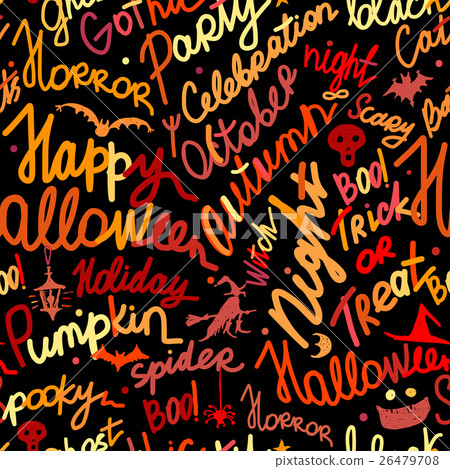 Halloween seamless pattern for your design Halloween seamless pattern for your design 26479708