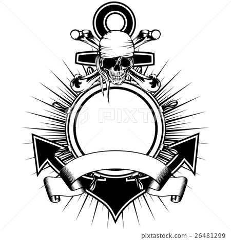 Anchor steering wheel skull 26481299