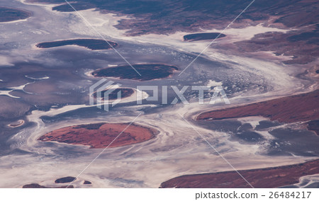 A landscape of the wilderness of Australia seen from the sky A landscape of the wilderness of Australia seen from the sky 26484217