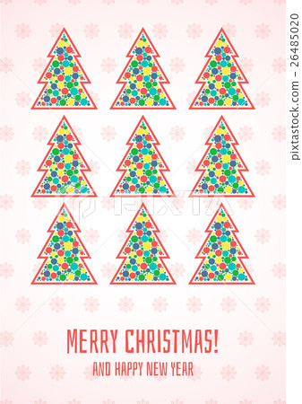 Merry Christmas greeting card 26485020